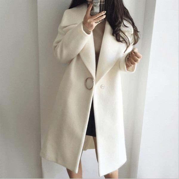 one button trench coat