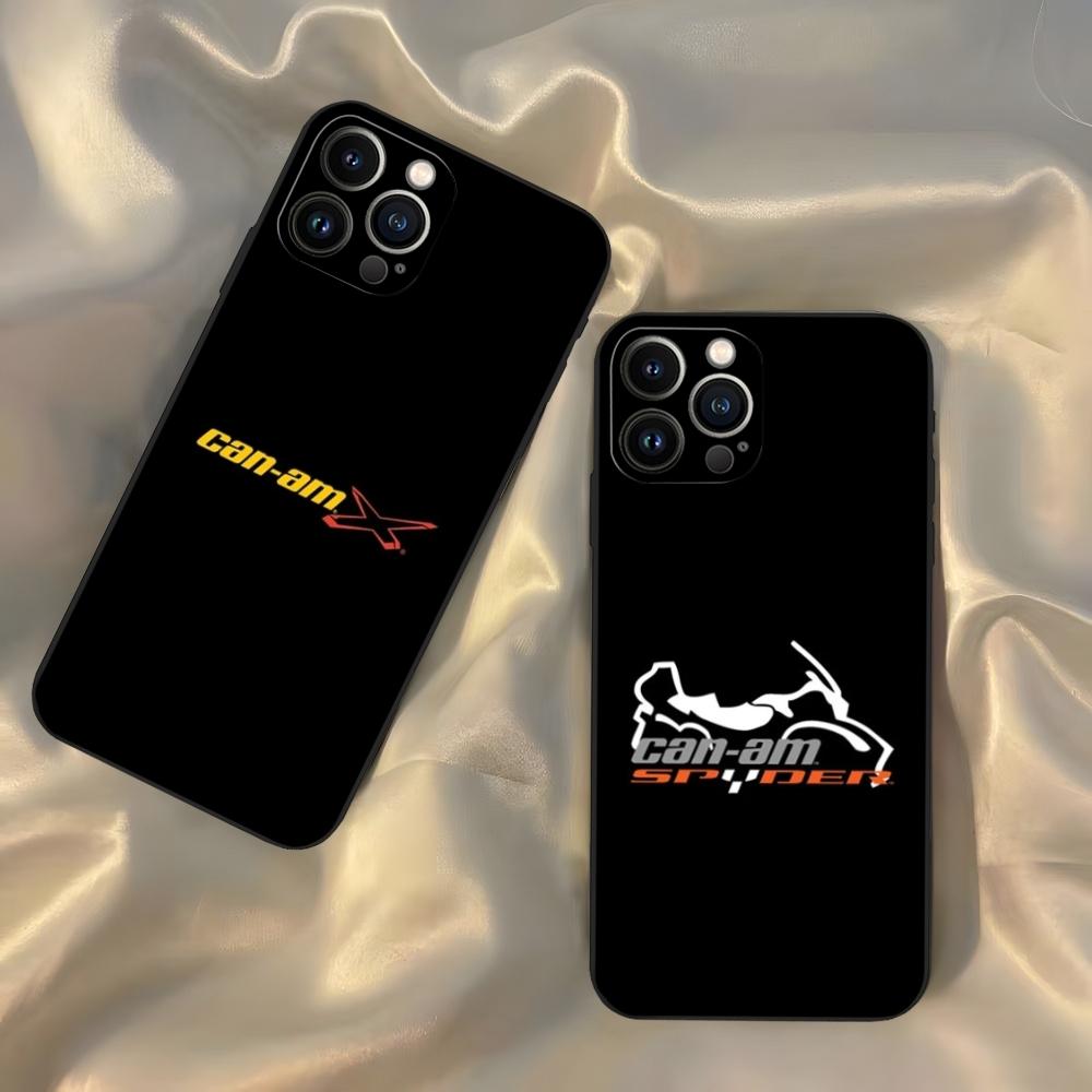 Can Am Can-am Team Phone Case for Iphone 16 15 14 13 12 11 Pro Max Xr X Xs Mini 8 Plus SE 2022 Black Soft Silicone Cover