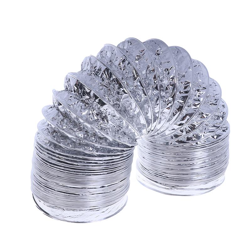 4palcová trubka ventilátoru Hliníková trubka Hadice pro ventilaci vzduchu Flexibilní výfukový kanál2M