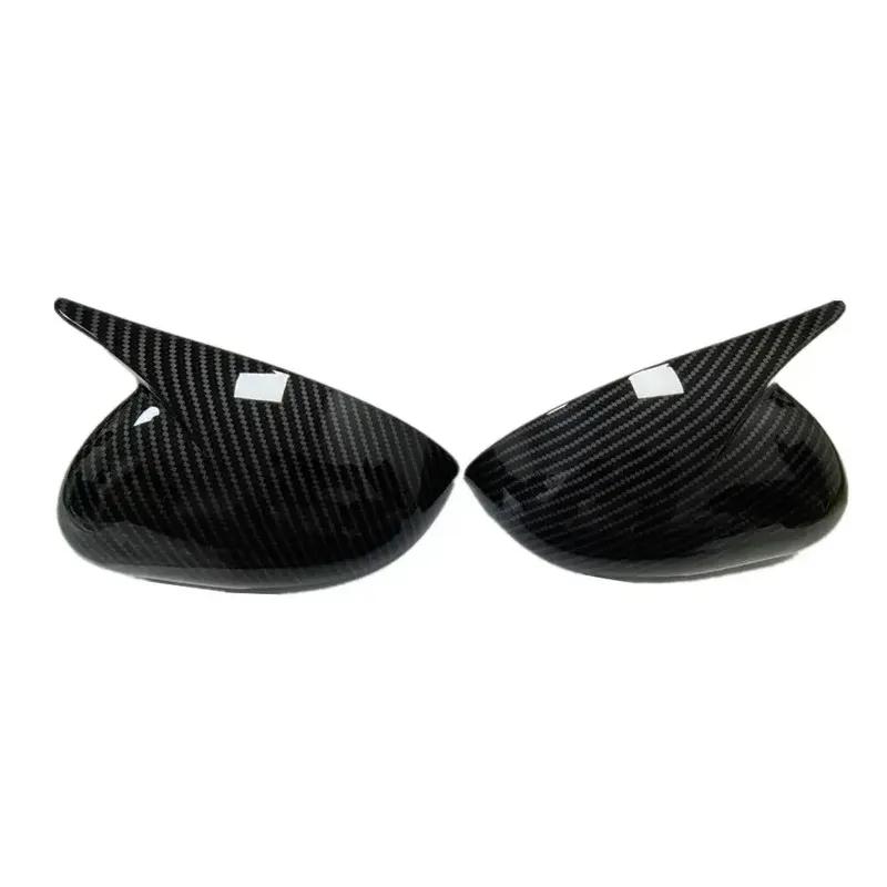 For Kia Rio 2011 2012 2013 2014 2015 2016 2017 ABS Car Rearview Side Mirror Cover Wing Cap Exterior Door Trim Adhesive Sticker