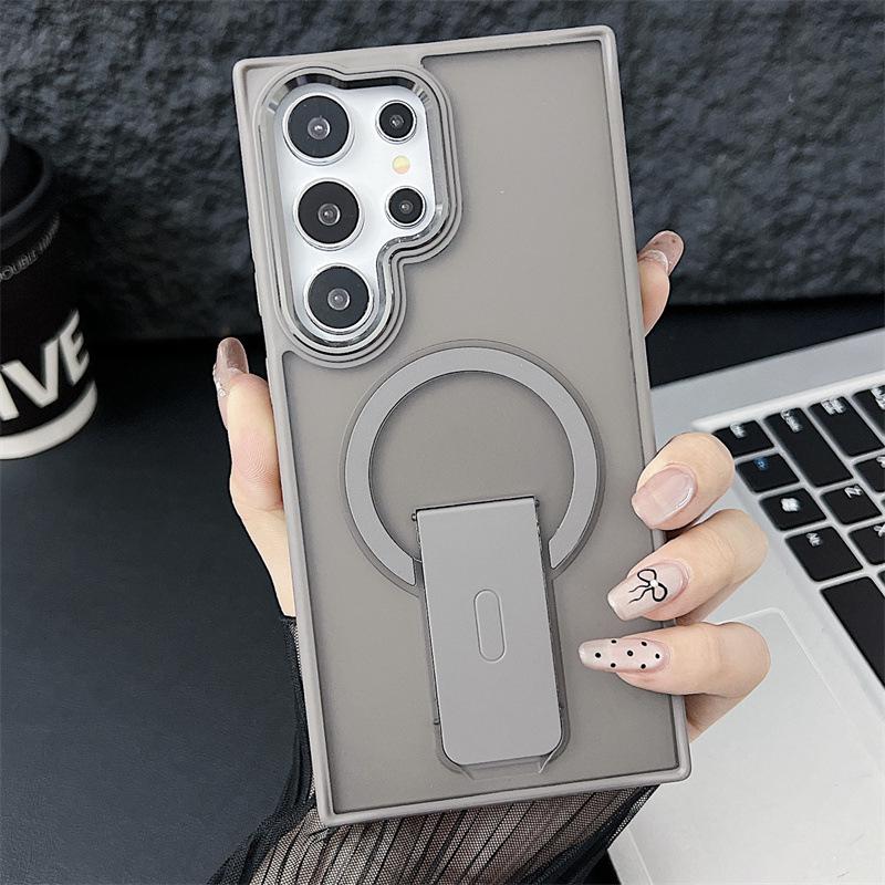 Samsung S25 Ultra Magnetic Bracket Phone Case for S24, S24 Plus, S23U, S25+