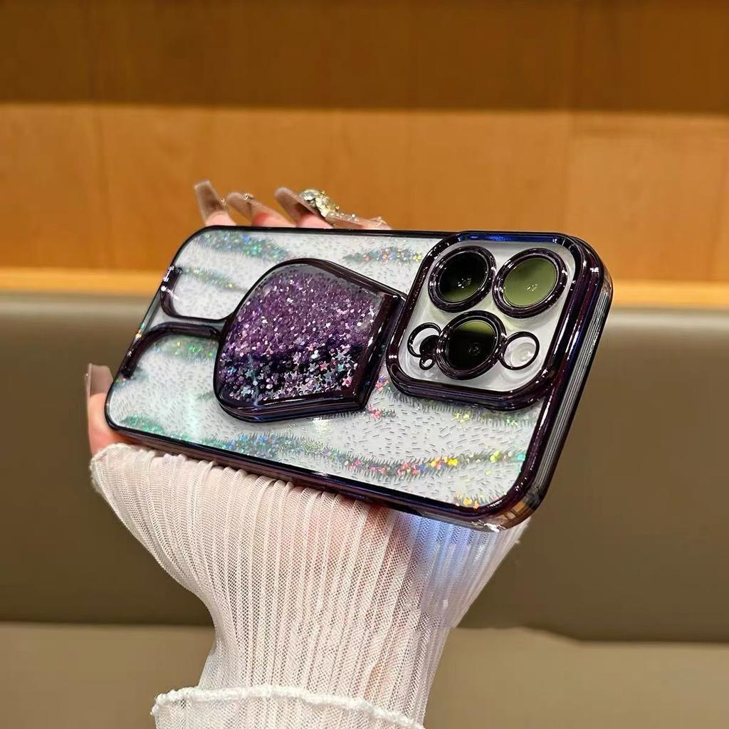 Creative and Personalized Phone Case, Suitable for IPhone16 Protective Case, Apple 15promax, Three-dimensional Flowing Sand 14plus