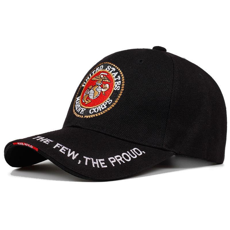 Unisex United States Marine Corps Embroidered Baseball Cap Spring Autumn Outdoor Adjustable Casual Hats Sunscreen Hat