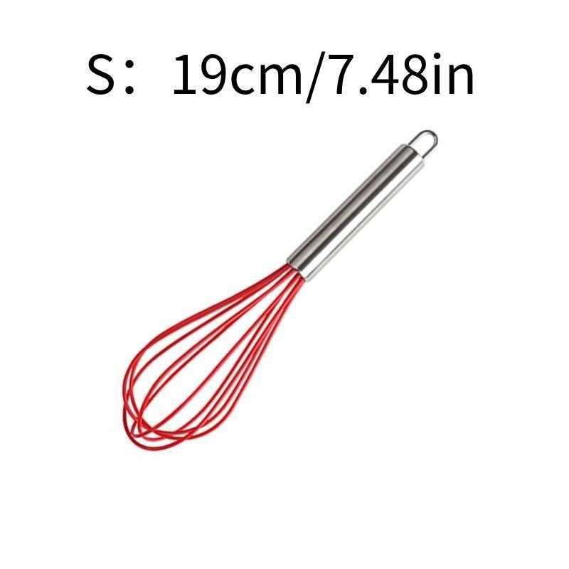 

Венчик для взбивания яиц из нержавеющей стали 304, венчик для крема, миксер, инструмент для выпечки, 8 дюймов, современный простой стиль S красный