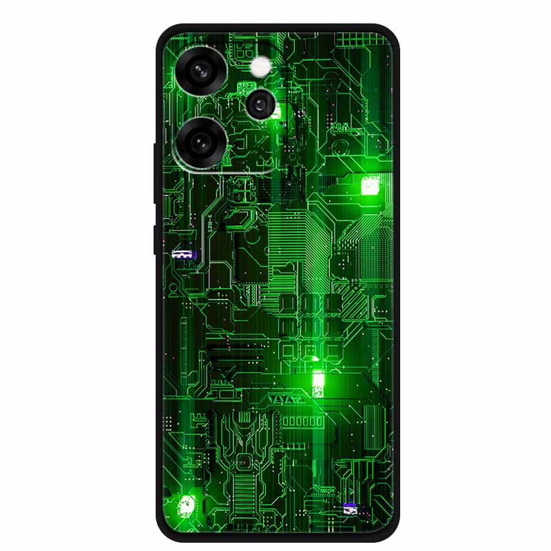 For Oppo Reno15 Phone Case TPU Soft Silicone Tech Style Case for Oppo Reno 15 Flower Heart-shaped Protector Cover PLW110 Coque