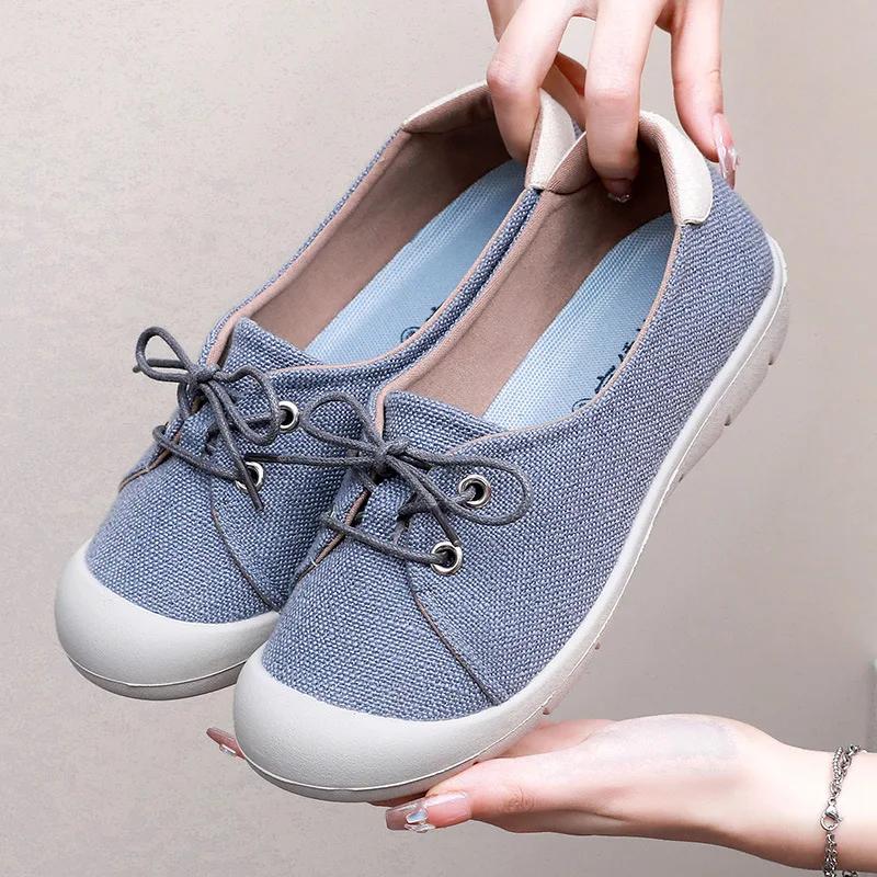 

Fashion Spring Women s Lace-up Shallow Walking Shoes Comfortable Round Toe Soft Sole Casual Shoes Crash Resistant Toe Outdoor Sneakers 41 чёрный