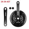 Pedivela de Bicicleta PROWHEEL 24-34-42T 28-38-48T 7/8/9 Velocidades Conjunto de Pedivela de Bicicleta MTB 170mm Furo Quadrado Coroa de Bicicleta