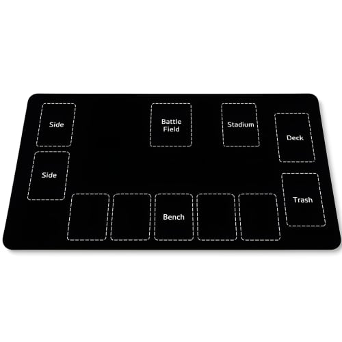 FKNY Play Mat for Card Games, Simple Design, Non-Slip Rubber Mat for Card Games, Easy Turning, Battlefield, Easy Rolling, Fully Sewn Rubber Play Mat,