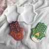 Lucky Hand Shaped Mirror-Finish Resin Silicone Mould, Coaster Ornament Accessories Shaping Tool