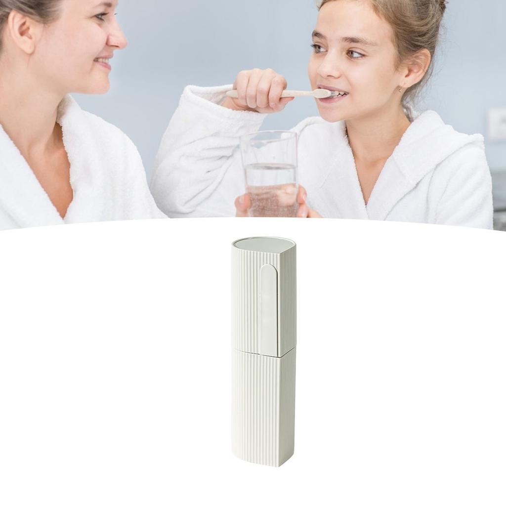 Travel Toothbrush Cup Set Portable Lightweight Wash Toothpaste Toothbrush Storage Box White