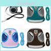 Pet Harness With Double Layer Mesh Reflective Breathable For Dogs And Cats