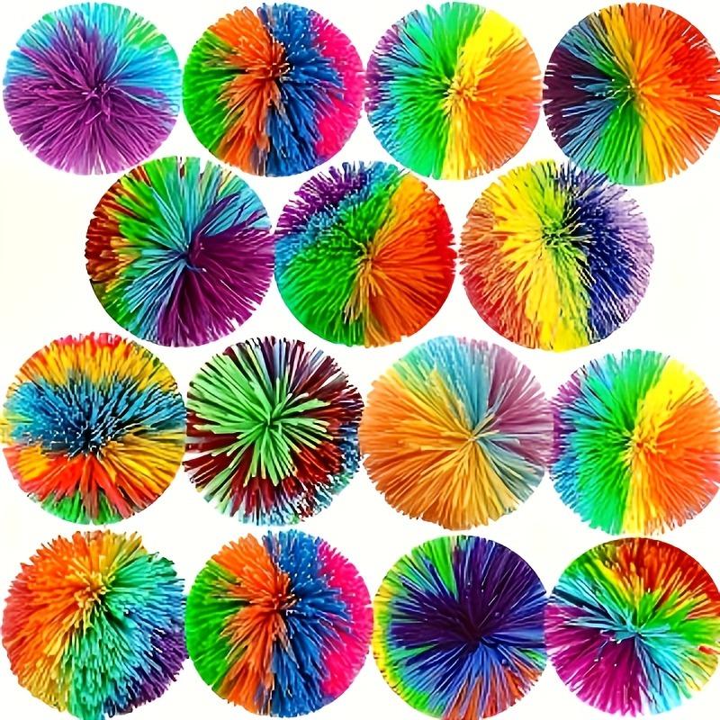 Regenbogen Silikon Pompon Ball Kinder Sensorisches Spielzeug