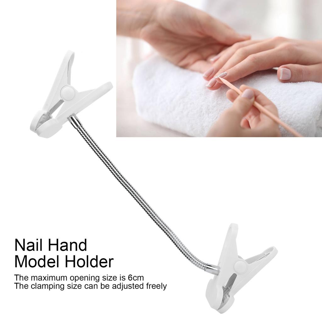Nail Art Hand Model Holder Flexible Nail Practice Hand Fixing Clamp Clip Manicure Tool
