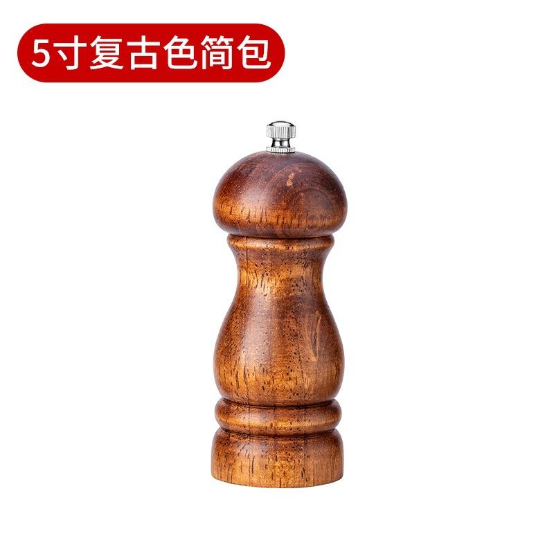 Manuel Tuz Karabiber Öğütücü Meşe Ağacı Karabiber Değirmeni Baharat Tuz Öğütücü Değirmen Aletleri