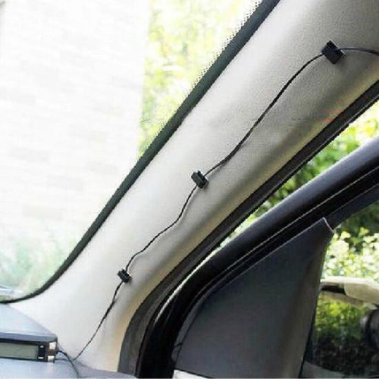 20x Adhesive Clamp Wire Cord Cable Holder Tie Organizer Clips Car Accessories