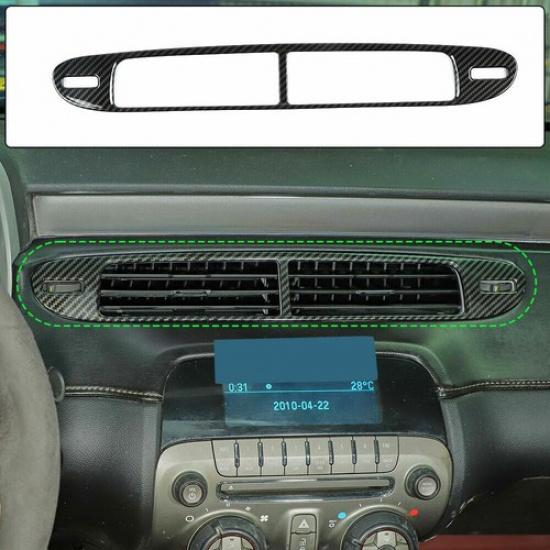 Air Vent Outlet Panel Trim Cover Frame Carbon Fiber For Chevrolet Camaro 11-15