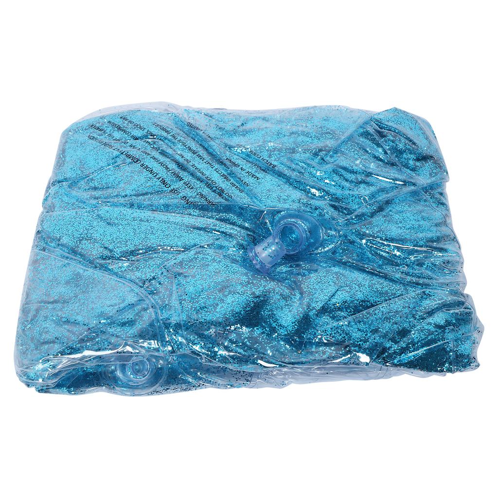 Adult Transparent Folding Inflatable Sofa Chair with Sequin Decor for Leisure Nap Sping