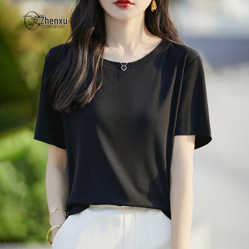 Women s Lyocell & Silk Blend Short Sleeve Knit T-shirt M