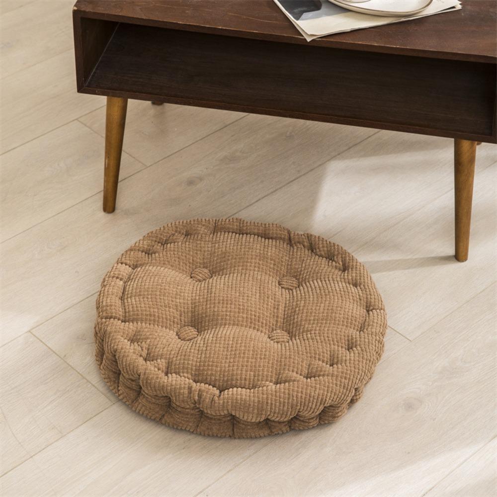 Solid Color Tufted Seat Cushion Thickened Sofa Cushion Durable Chair Mat  Office
