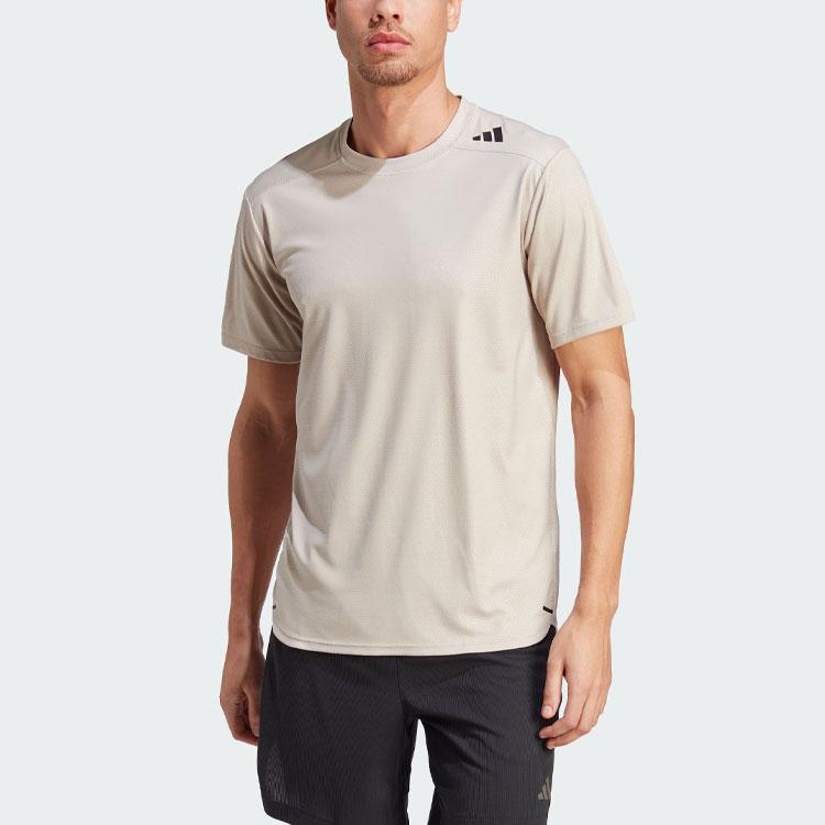 New Adidas D4T T Shirts Men Beige HY0774