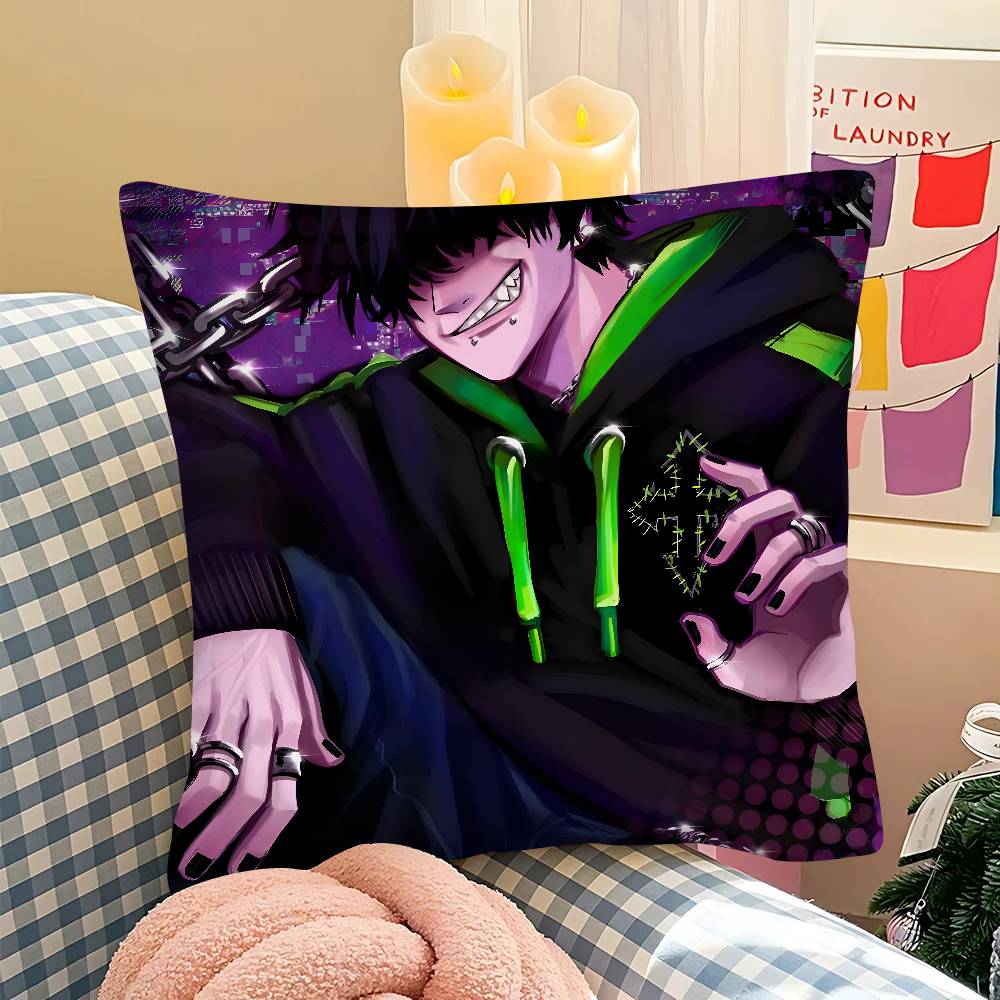 

pc KKetseki Album Vintage Anime Pillow Case Fashion Square Pillowcase Bedroom Sofa Room Ins Decoration Leisure 40x40 cm