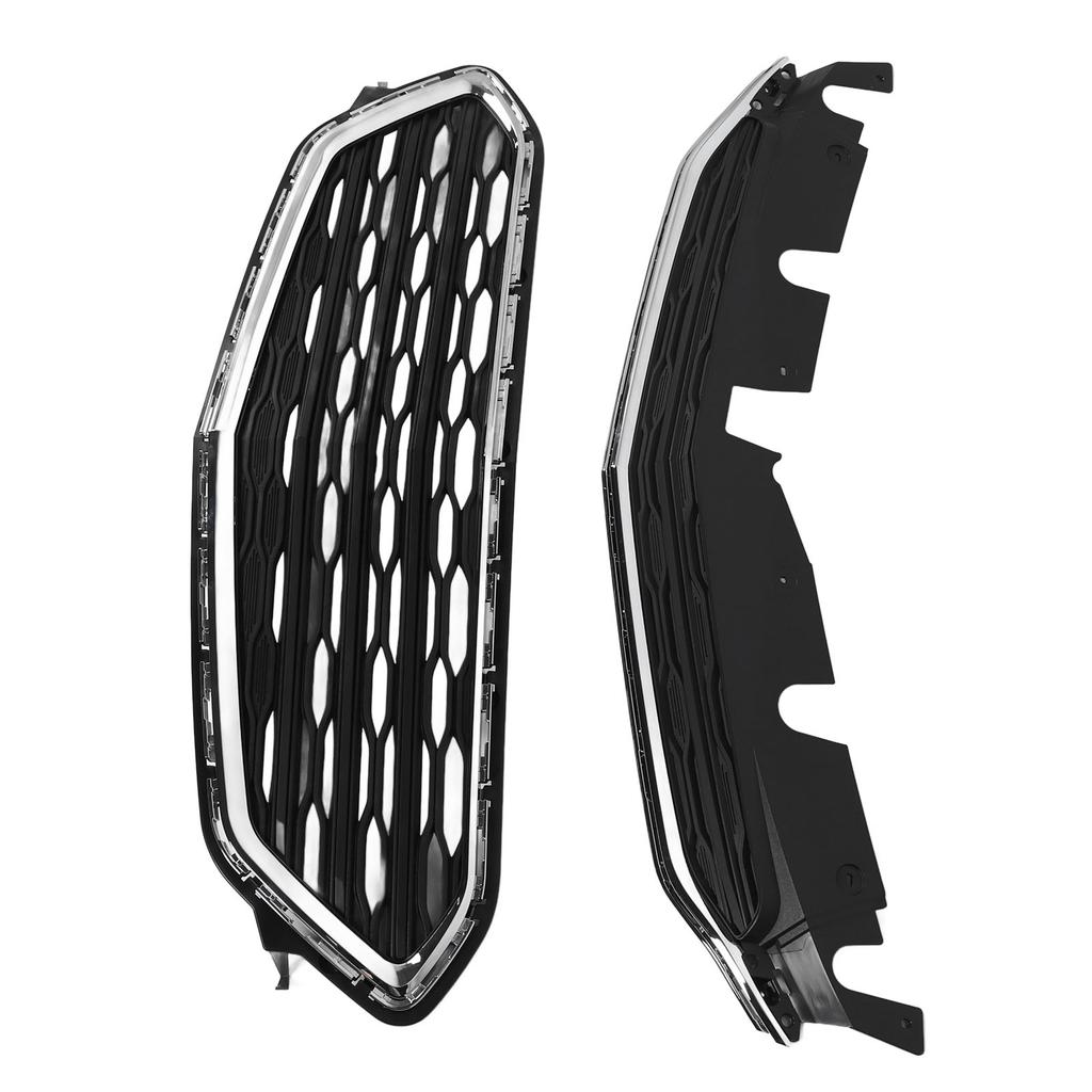 2 Pcs Front Upper Lower Grille 23370469 Bumper Radiator Mesh Grill Set Replacement for Chevy