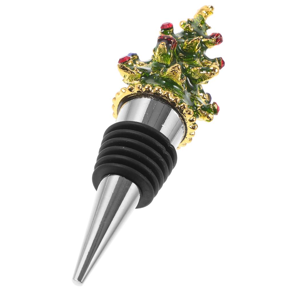 Enamel Christmas Series Bottle Stoppers Festival Plug Tool Bulk Decorative Holiday Zinc Alloy Father Glasses