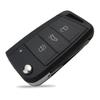 Schlüsselhülle für VW Polo Golf 7 T-Roc Tiguan Seat Ibiza Leon Ateca Arona Toledo Skoda Fabia Octavia - 3 Tasten Phonillico®