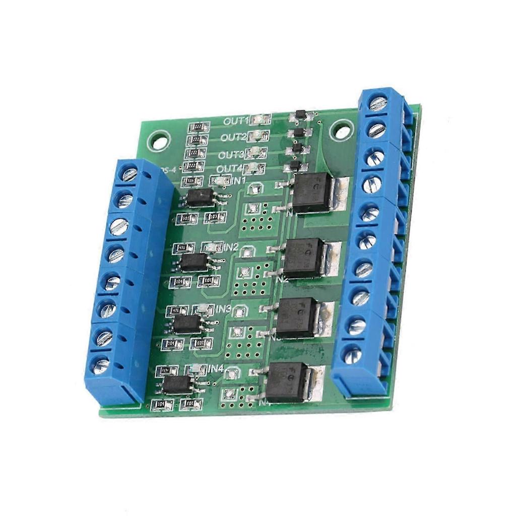 4-Channel PWM MOSFET Module PLC Amplifier Circuit Board Driver 3-20V To 3.7-27VDC 10A for Motor Control
