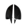 For Kia Carnival   ABS Carbon/ Black Car Rearview Side Mirror Cover Wing Cap Exterior Door Housing Trim Adhesive Sticker