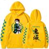 Demon Slayer Japan Anime Plus Size Hoodie Tanjiro Kamado Men Women Sweatshirts Y2k Harajuku Unisex Clothes Tops