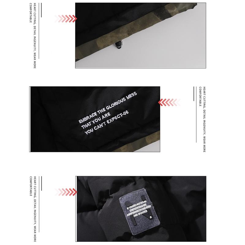 Jachetă căptușită în 3 culori de iarnă de înaltă calitate.