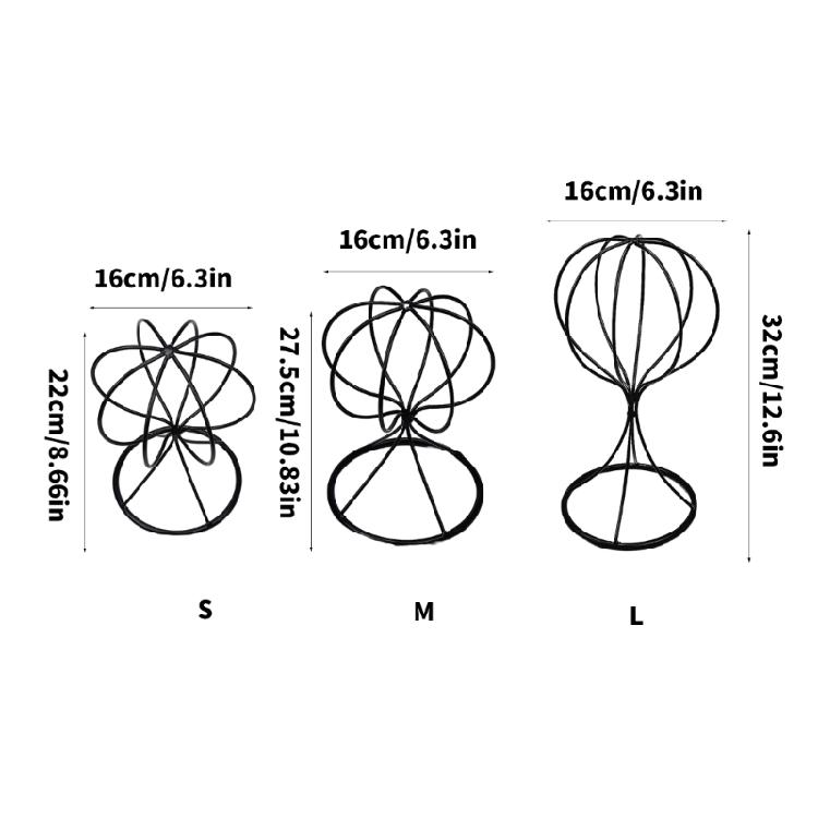 Multipurpose Iron Hat Display Stands With Stable Base Suitable for Exhibitions and Photography Props Daily Use