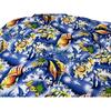Men's Summer Pure Cotton Fish Print Short-Sleeved Shirt American Casual Plus Size Pointed Collar Couple Seaside Hong Kong Style Niche Style Shirt