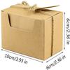 50pcs Kraft  Paper  Rectangular  Candy  Box Retro Style With Blank Label Linen Rope Abrasion Resistant Solid Color Wedding Party Gift Box