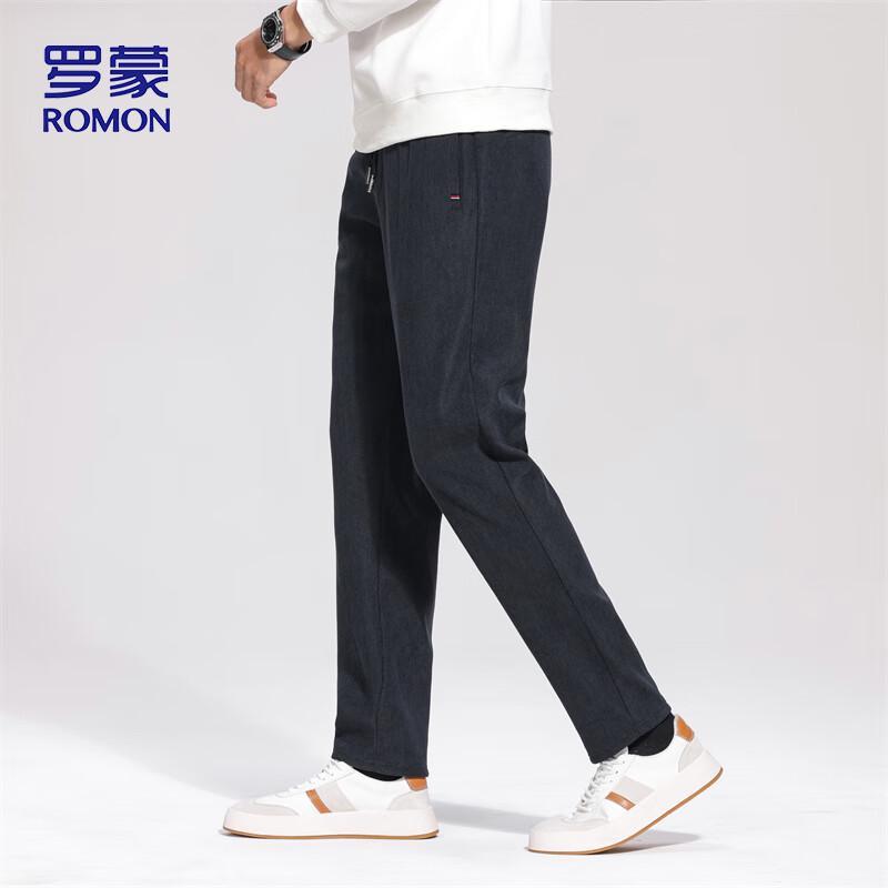 ROMON Men's Corduroy Casual Straight Leg Pants