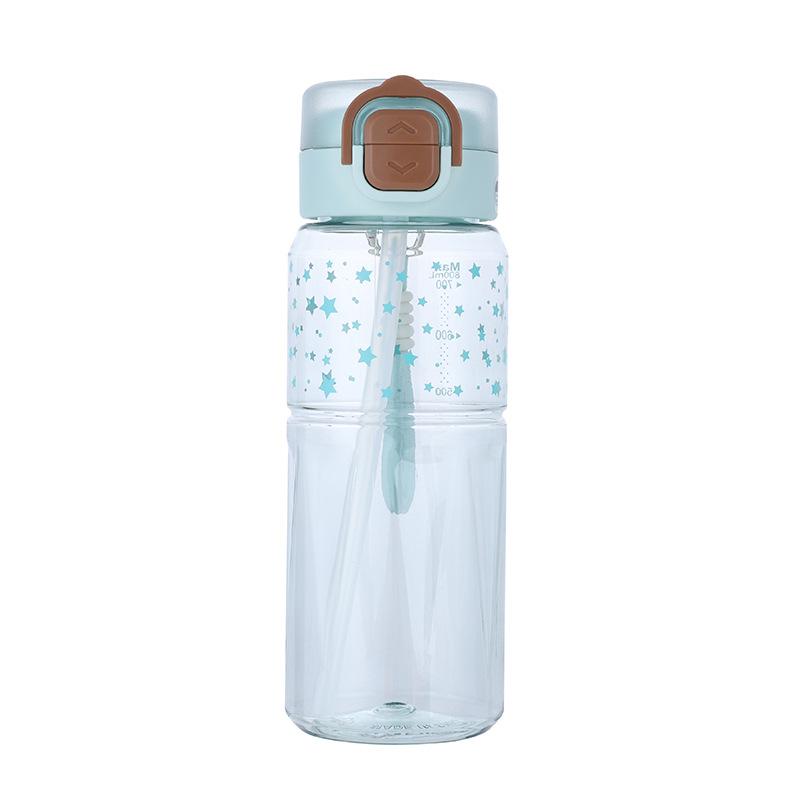Water Bottle New Large Capacity Outdoor Double Drinking Cup High Value Portable Male and Female Students Plastic Water Cup Summer Sports Kettle