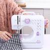 12 Needle Portable Sewing Machine Mini Electric Household Manual Repair Sewing Pressing Foot Pedal Beginner