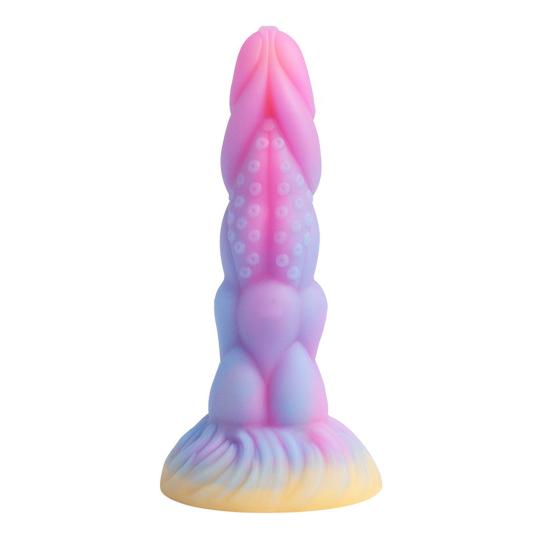 Glow-in-the-Dark Masturbator Silicone Dildo with Ergonomic Curve Body-Safe Realistic Sex Toy for Women Waterproof Quiet Discreet Adult Massager for