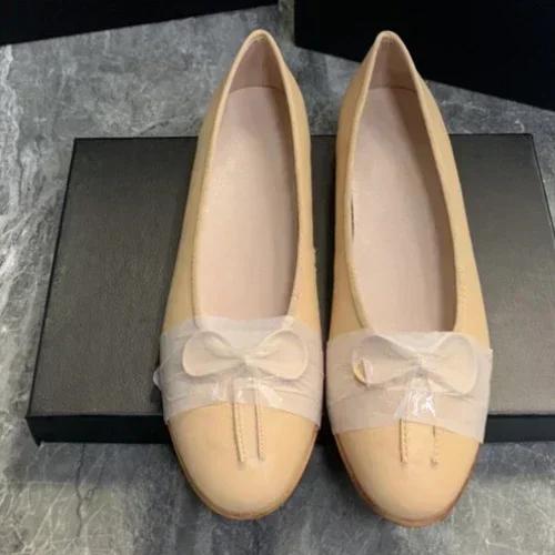 

Модная женская обувь 2025 Новые женские туфли-лодочки с круглым носком 40 абрикосовый