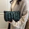Soft Puffer Makeup Clutch Purse Space Cotton Toiletry Storage Organizer Quilted Cosmetic Bag  Women