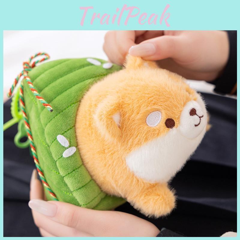 Festivals Capybara Zongzi Cartoon Keychain Stuffed Animal Doll Plush Gift Toy