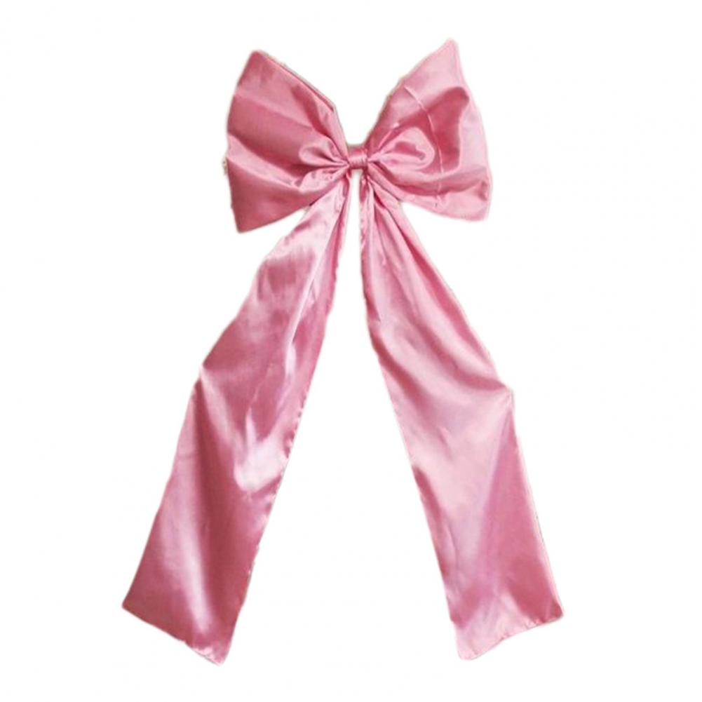 

Bow Christmas Decoration Exquisite Holiday Bow Satin Bow Christmas Tree Topper Decoration for Home Wedding Party рожевий