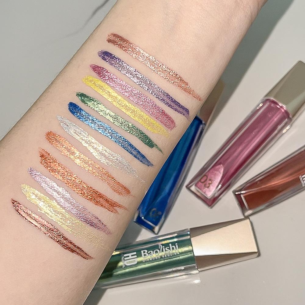 Wasserfester Langanhaltender Wischfester Eyeliner 12-farbiger Perlglanz-Lidschatten-Eyeliner