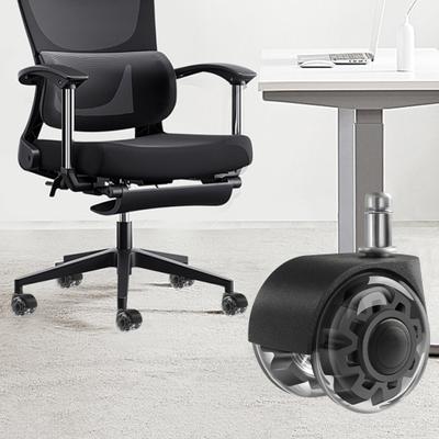 2-Zoll Klare Bürostuhlrolle Schwerlast Universal Leise Hartholzböden Teppich
