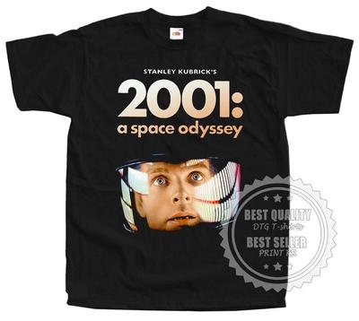 2001 Odyssee im Weltraum T-SHIRT v23 Filmplakat SCHWARZ Alle Größen S bis 5XL