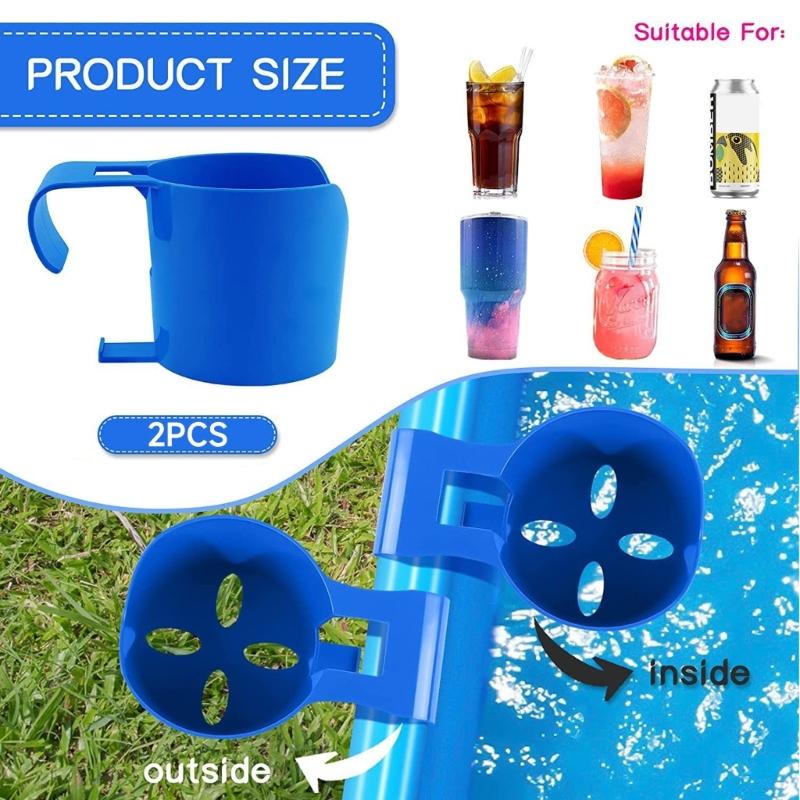 Swimming Pool Drink Holder, Pool Accessories Drink Storage Holder for Swim Pool