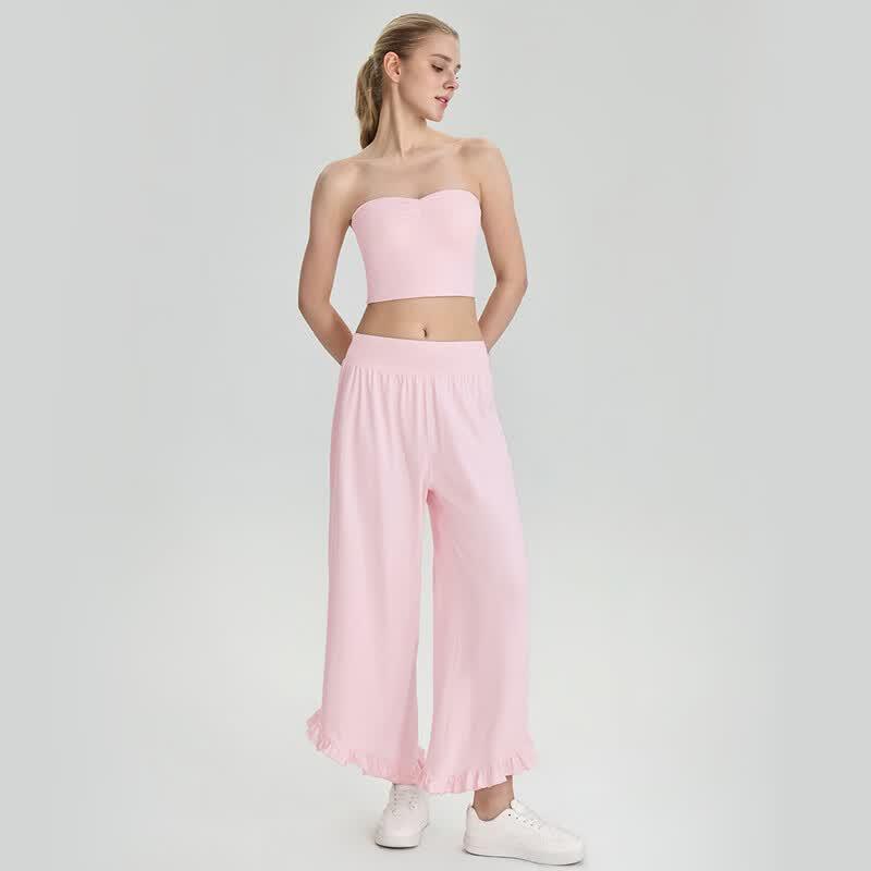 Yudong Women s Summer Yoga Two-Piece Set S