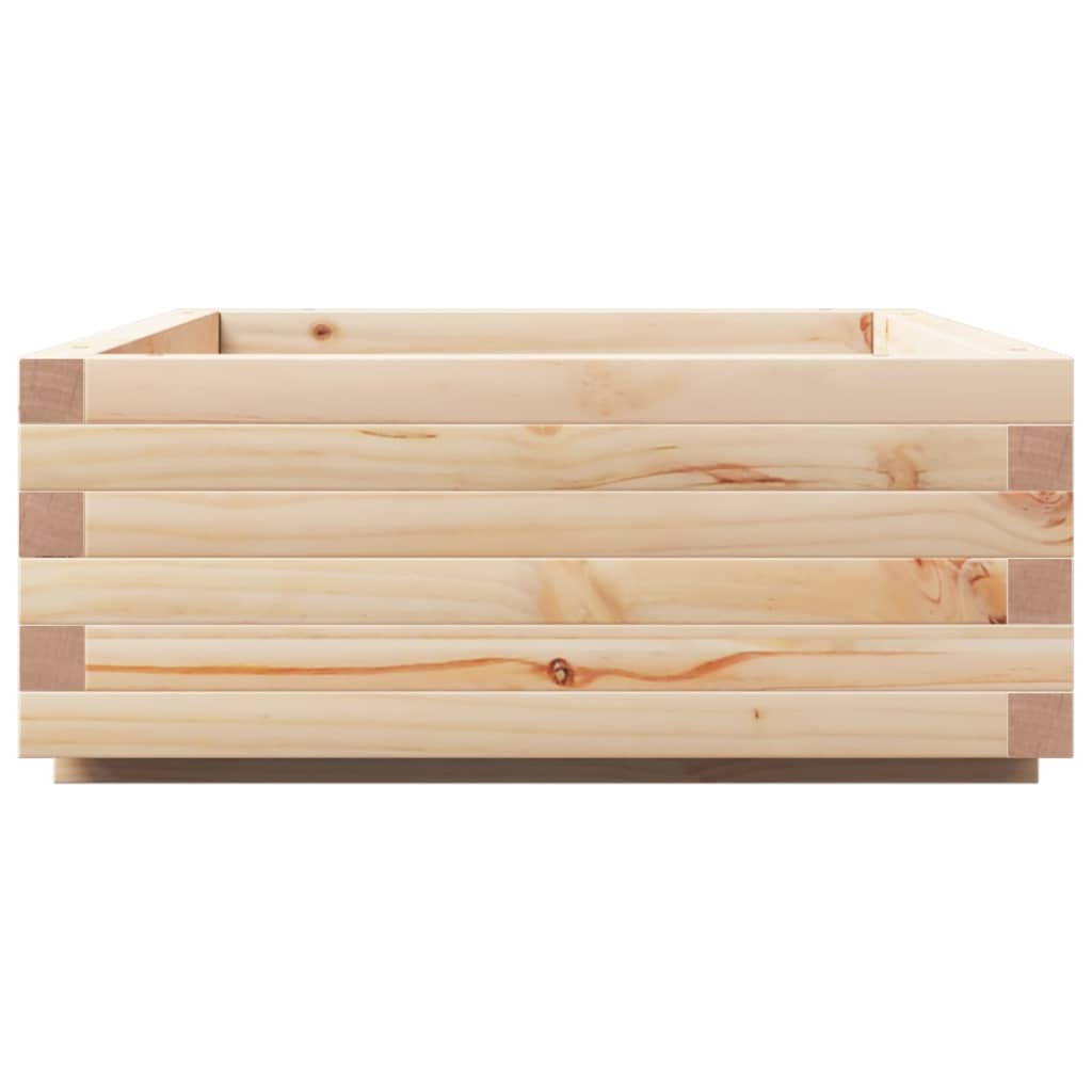 Vidaxl Donica Ogrodowa, 90X60X26,5 Cm, Lite Drewno Sosnowe