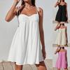 Summer Fashion Comfortable Solid Color Loose Strap Dress